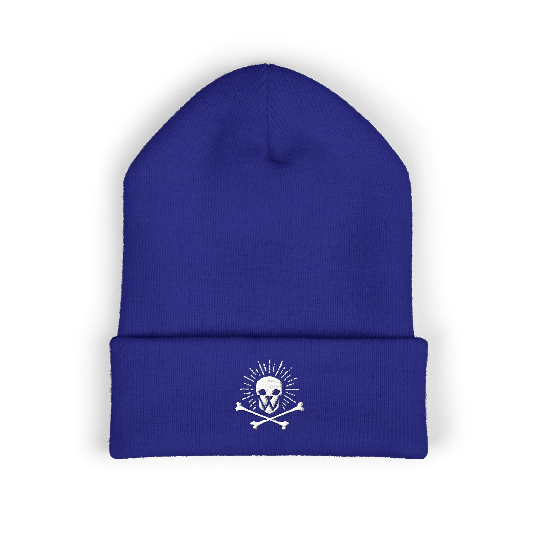 Walden Skull Embroidered Cuffed Beanie