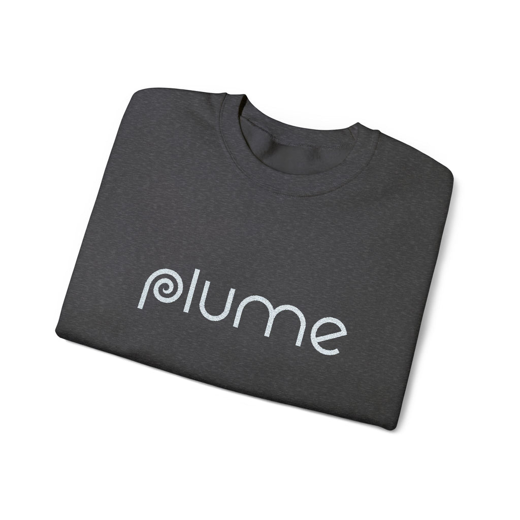 Plume Embroidered Crew Neck Sweatshirt