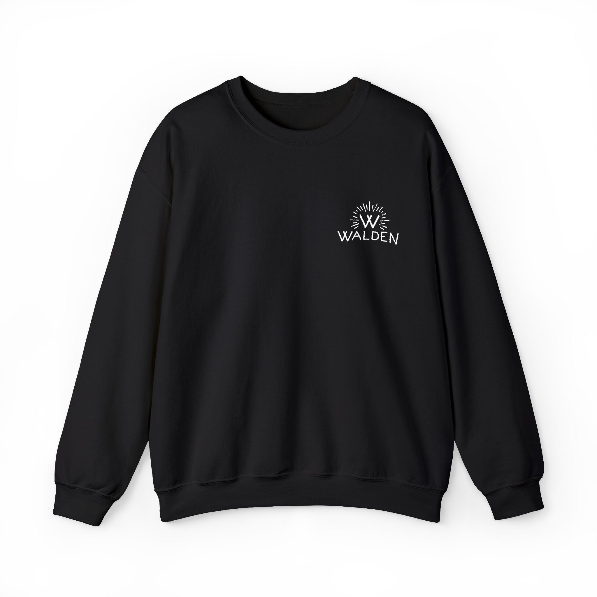 Walden Logo Crewneck Sweatshirt — Minimal Nature-Inspired Logo Pullover