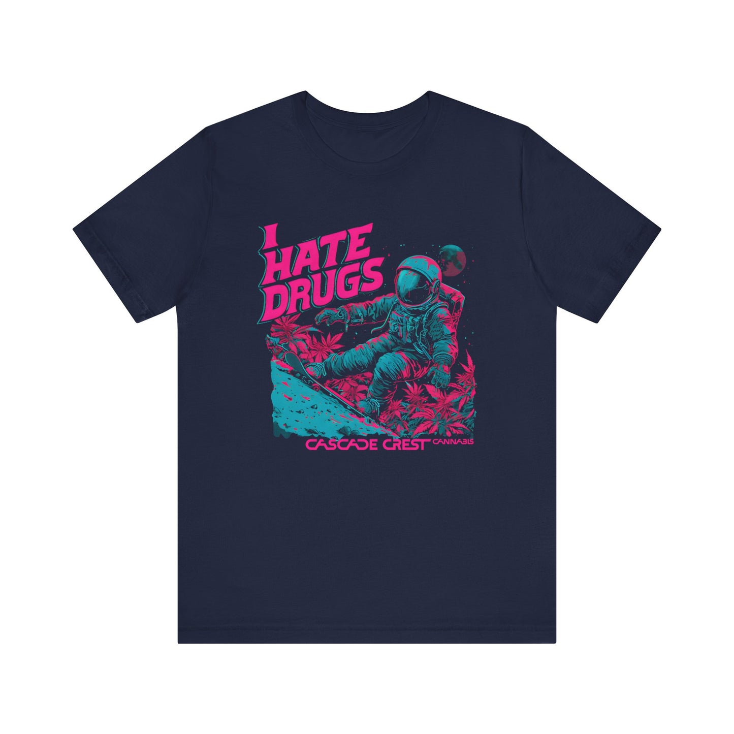 Cascade Crest "I Hate Drugs" Astronaut Tee