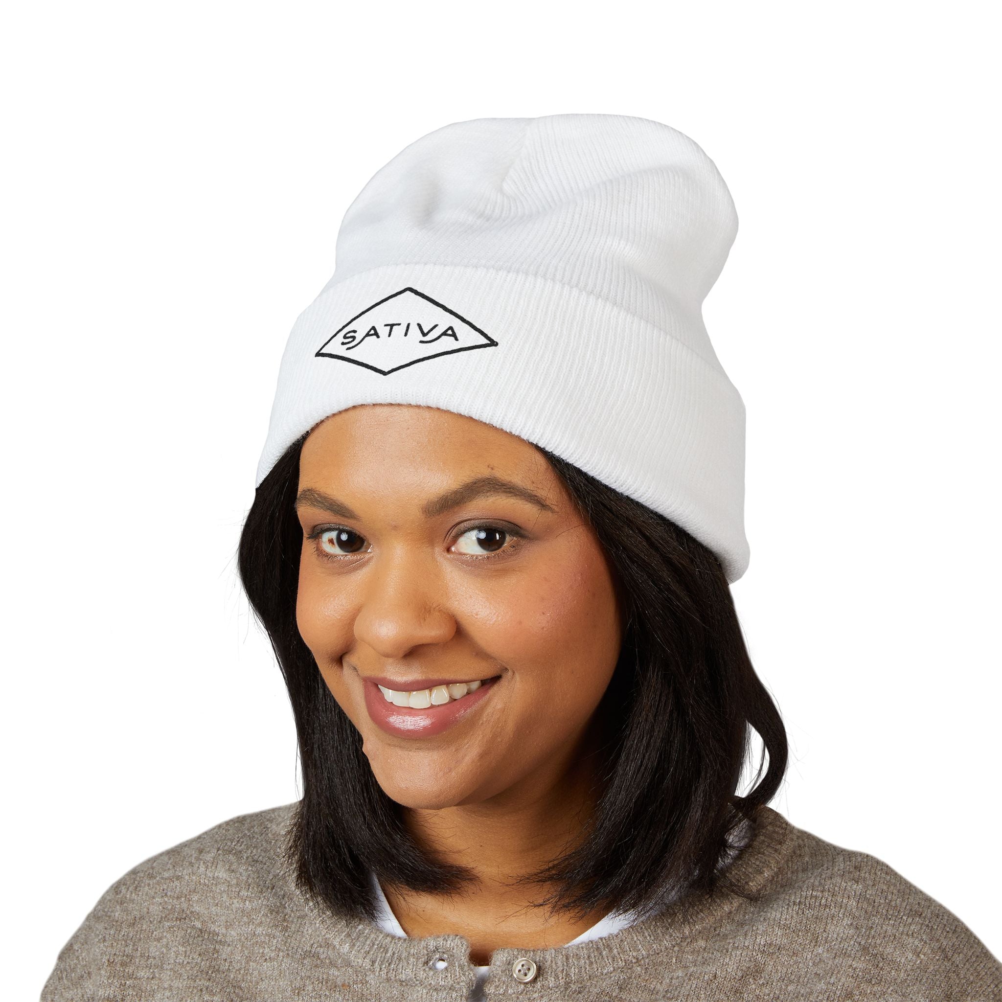 Sativa Embroidered Classic Cuffed Beanie
