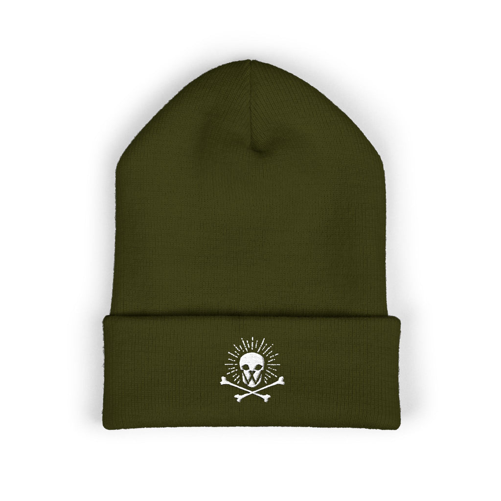 Walden Skull Embroidered Cuffed Beanie