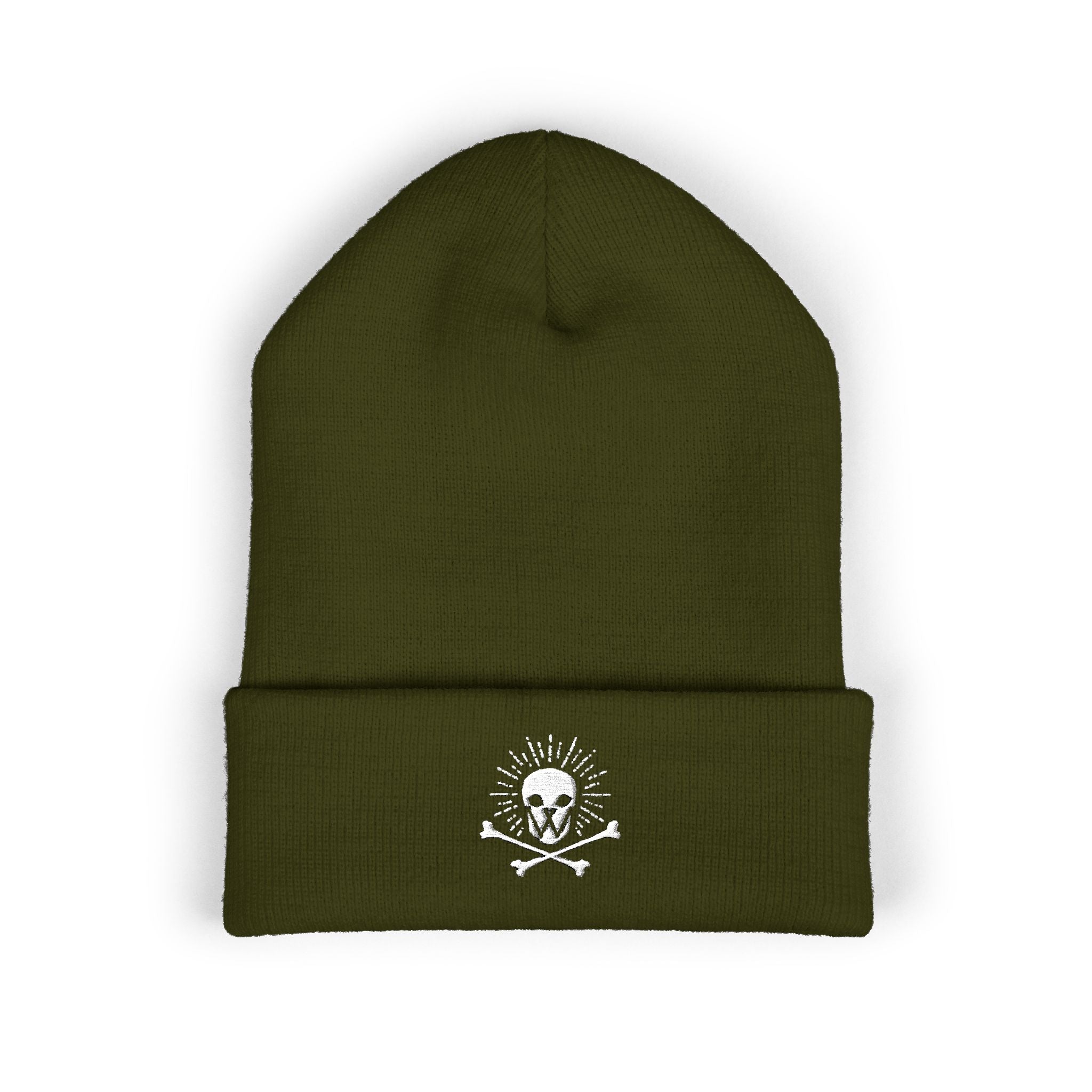 Walden Skull Embroidered Cuffed Beanie