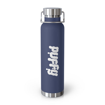 PUFFY Text Logo Copper Vacuum Insulated Bottle, 22oz