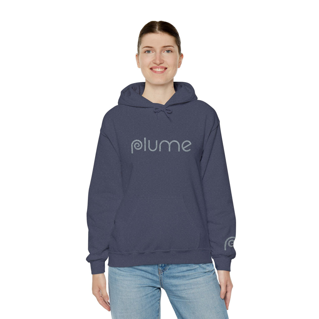 Plume Embroidered Logo Hoodie