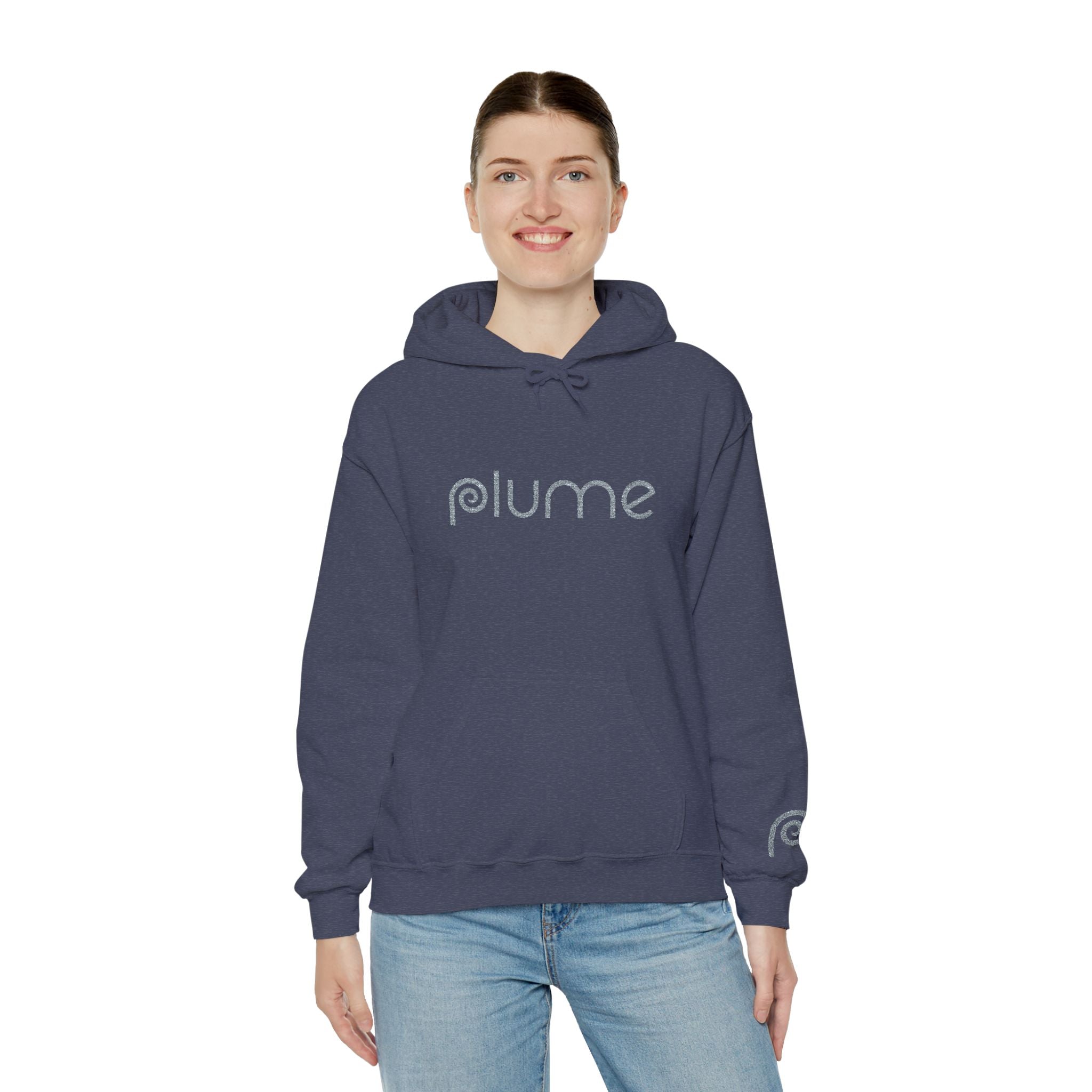 Plume Embroidered Logo Hoodie