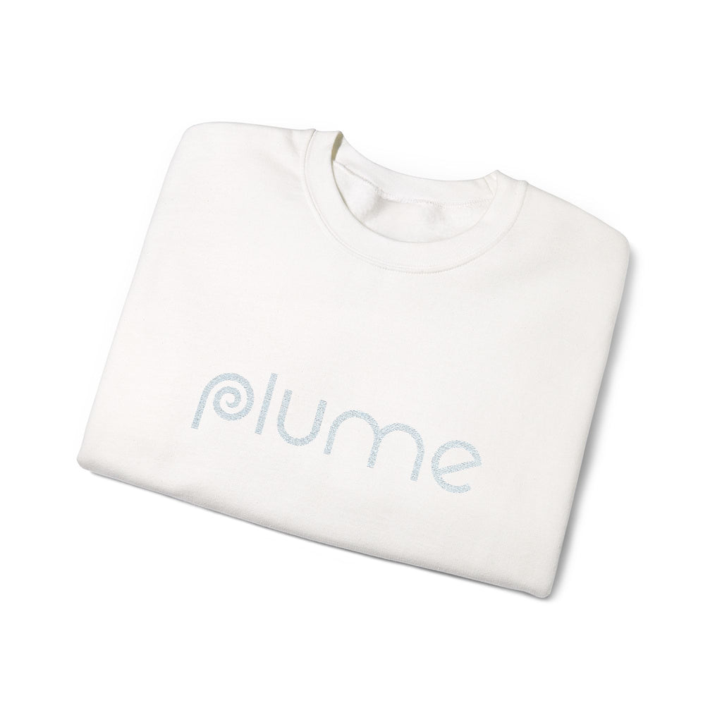 Plume Embroidered Crew Neck Sweatshirt