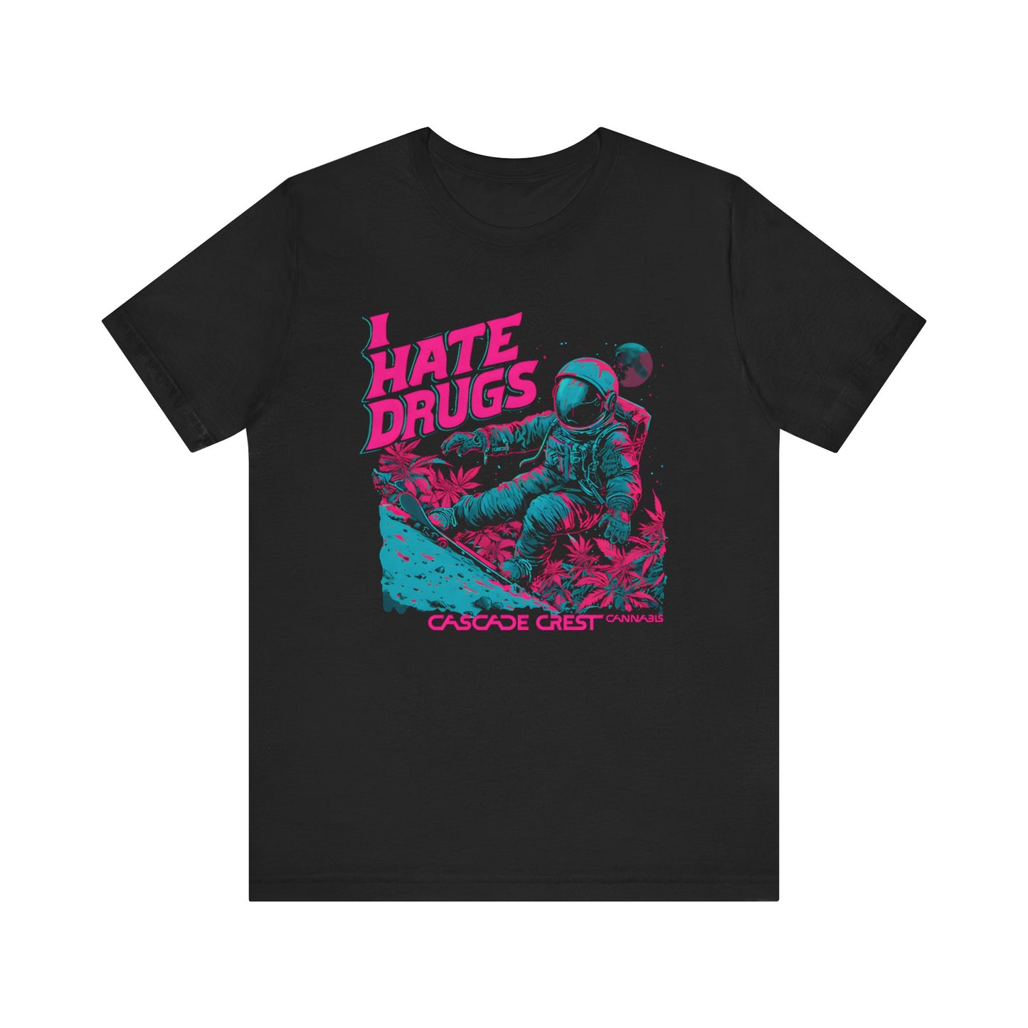 Cascade Crest "I Hate Drugs" Astronaut Tee