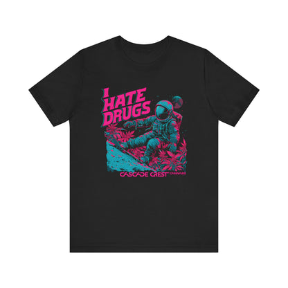 Cascade Crest "I Hate Drugs" Astronaut Tee