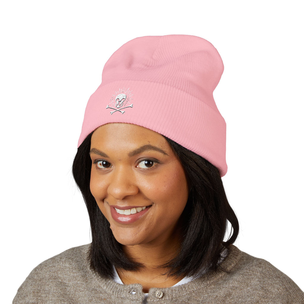 Walden Skull Embroidered Cuffed Beanie
