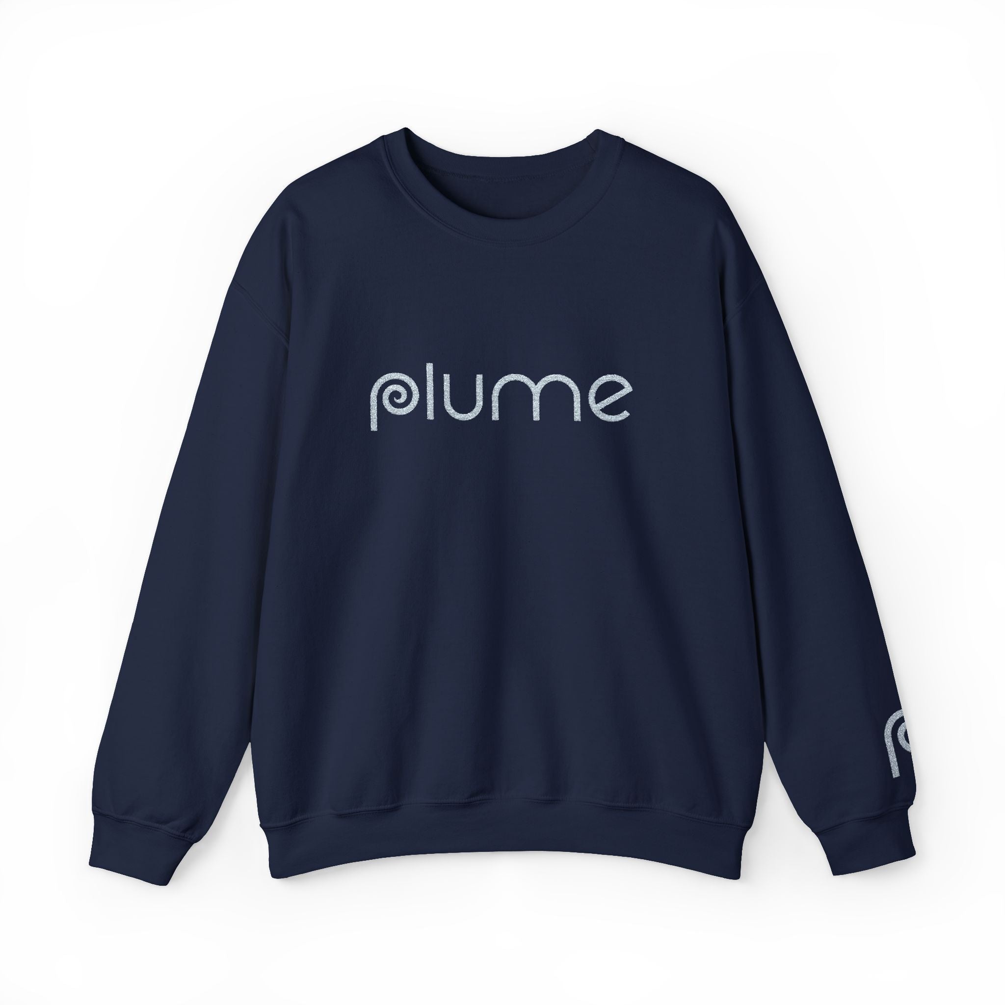 Plume Embroidered Crew Neck Sweatshirt