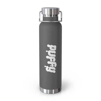 PUFFY Text Logo Copper Vacuum Insulated Bottle, 22oz