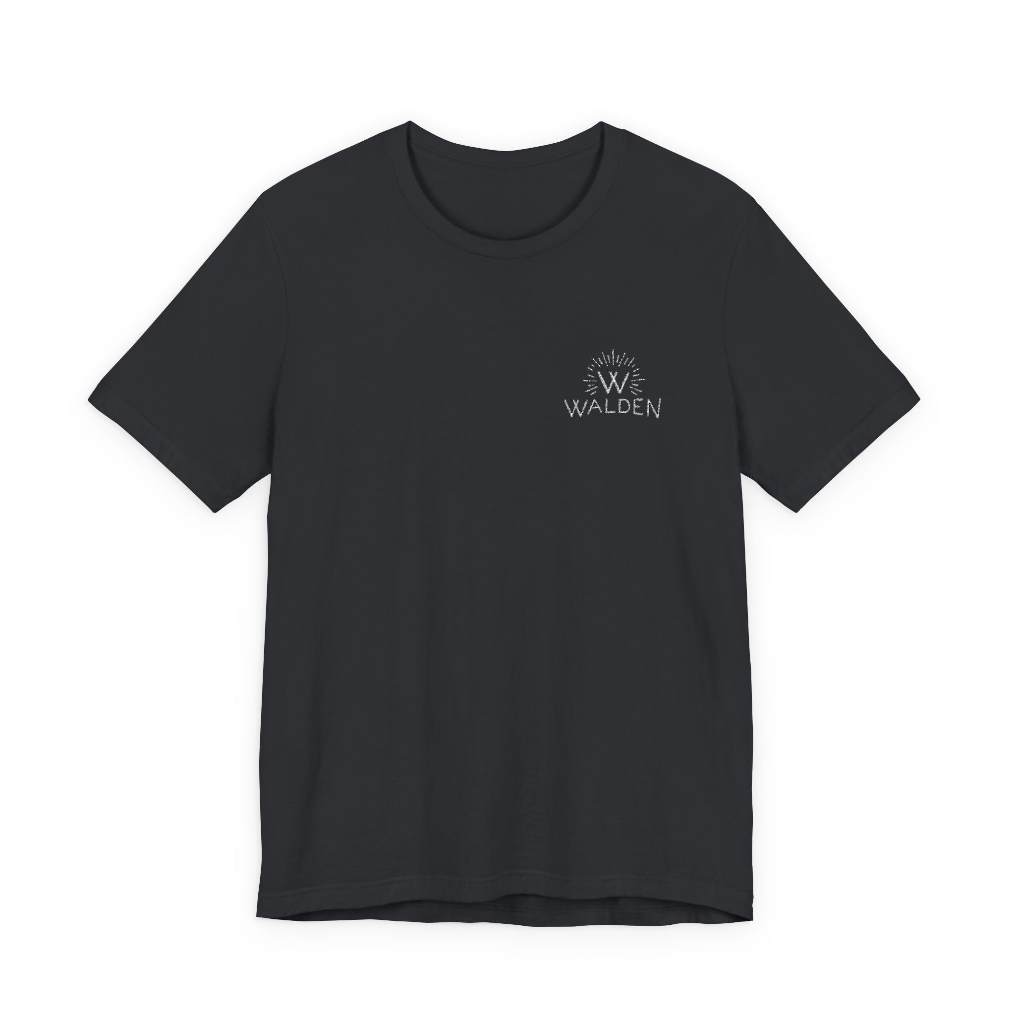 Minimalist Logo Tee — Small Chest Emblem Casual T-Shirt