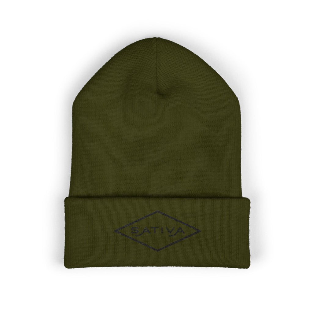 Sativa Embroidered Classic Cuffed Beanie