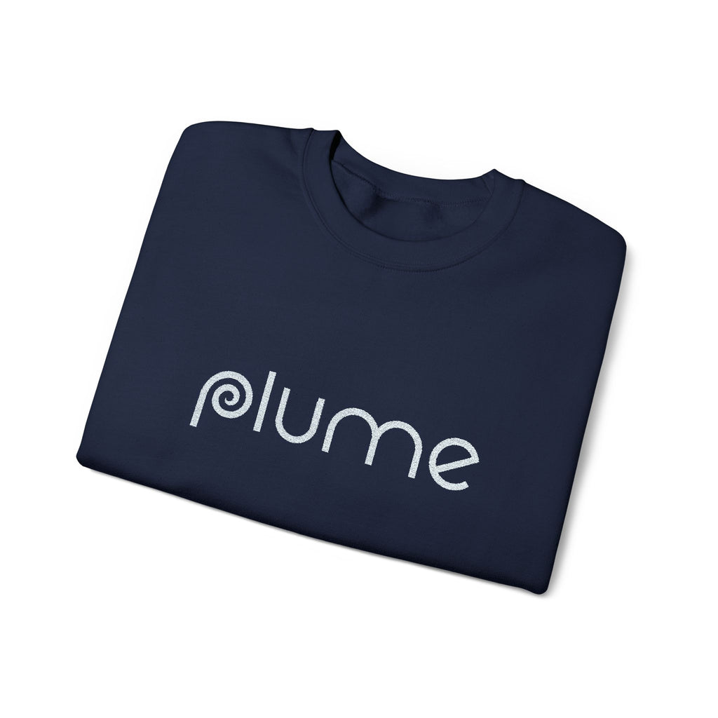 Plume Embroidered Crew Neck Sweatshirt