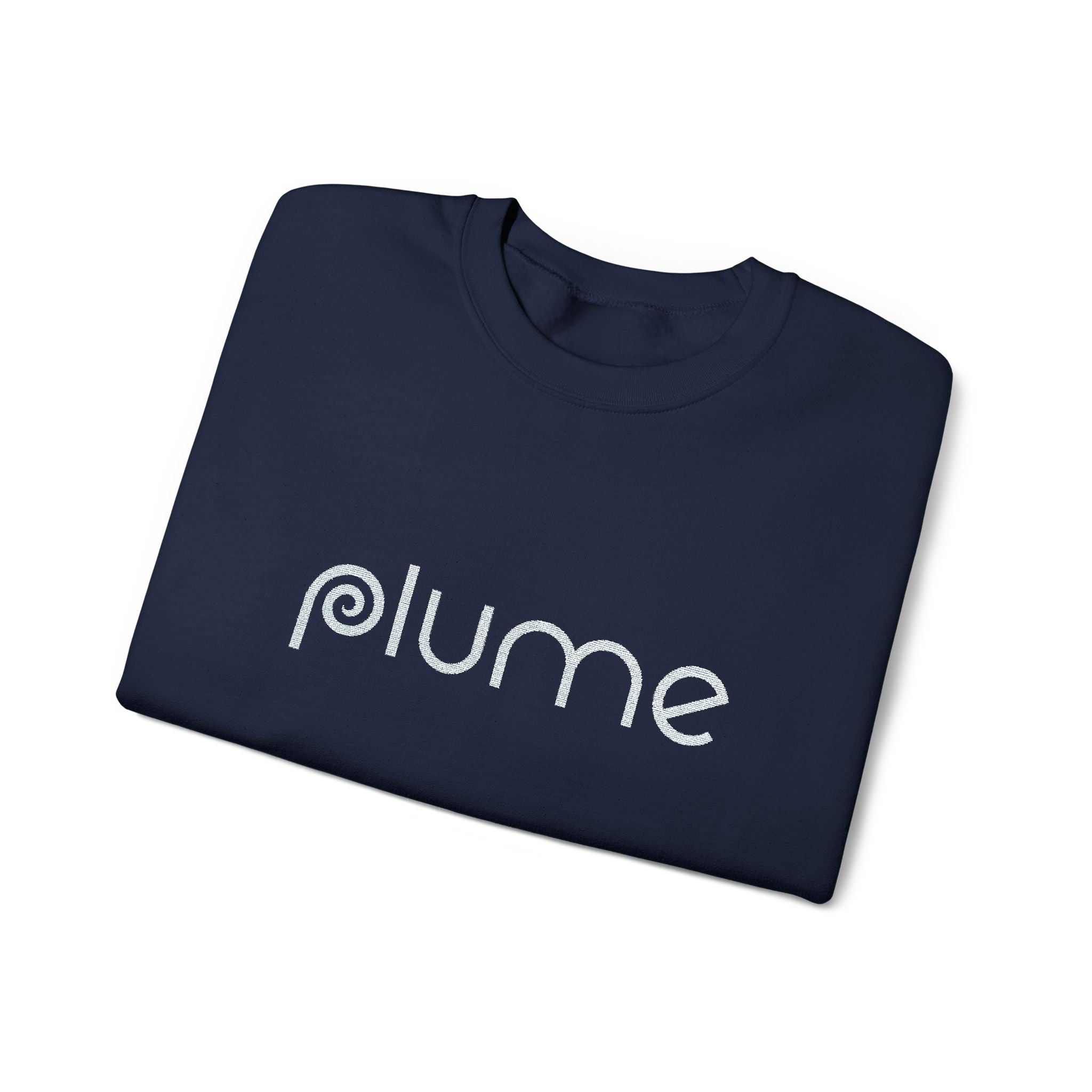 Plume Embroidered Crew Neck Sweatshirt