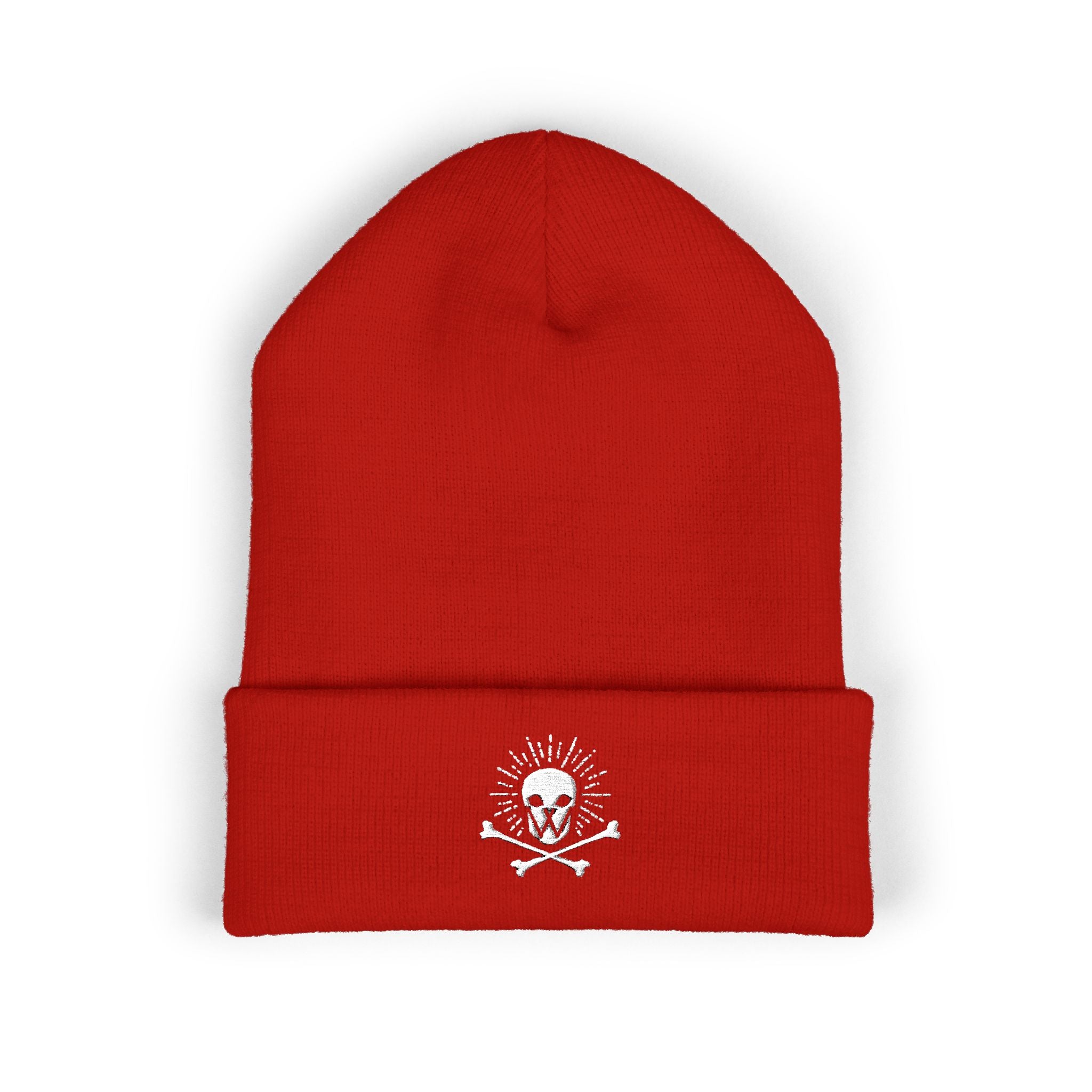 Walden Skull Embroidered Cuffed Beanie