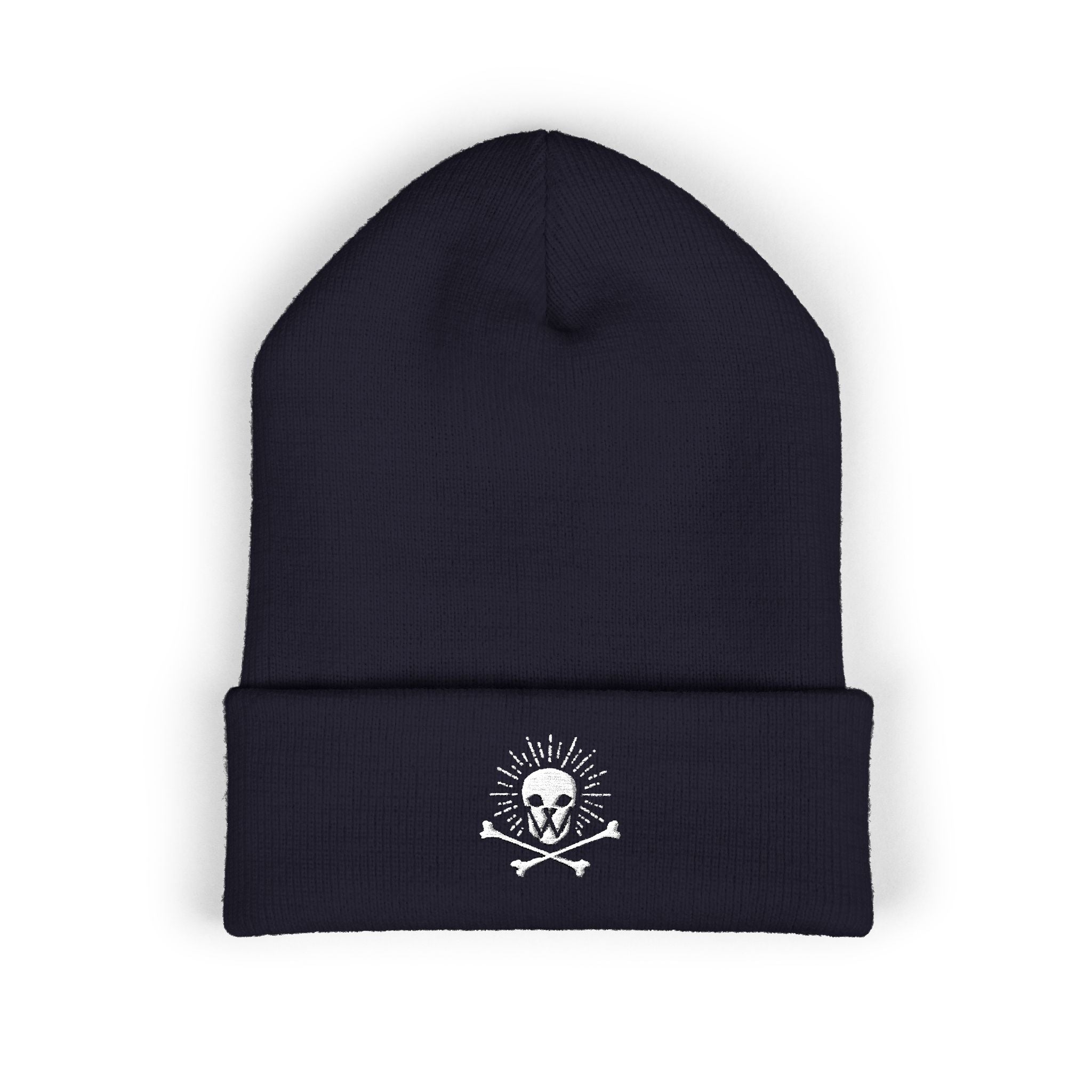 Walden Skull Embroidered Cuffed Beanie