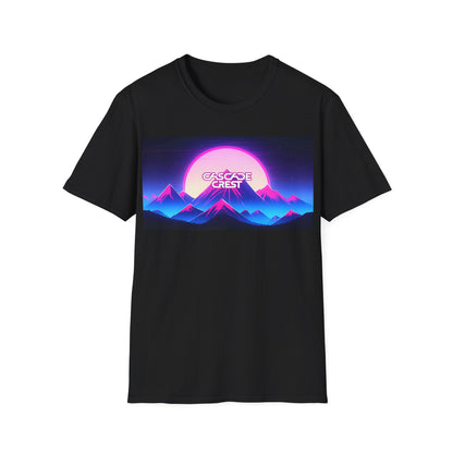 Cascade Crest Neon Mountains Tee