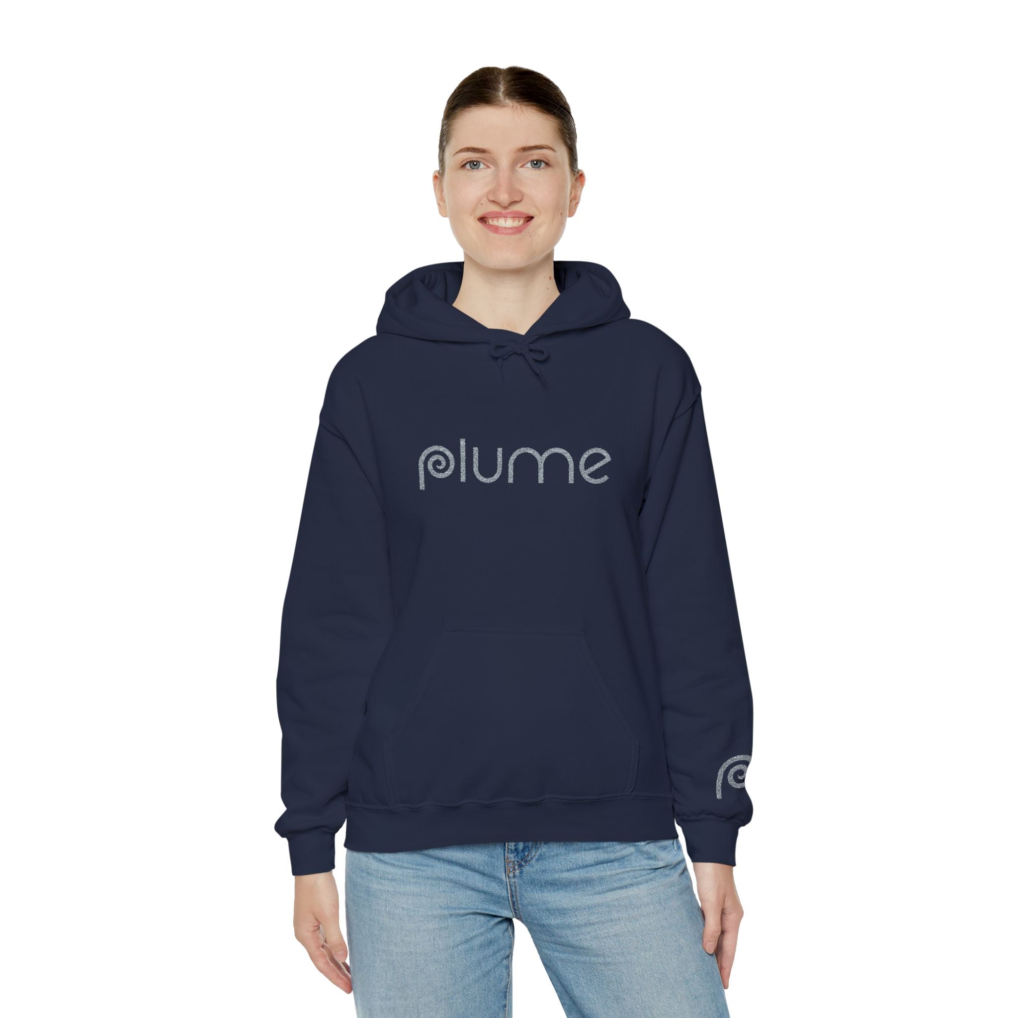 Plume Embroidered Logo Hoodie