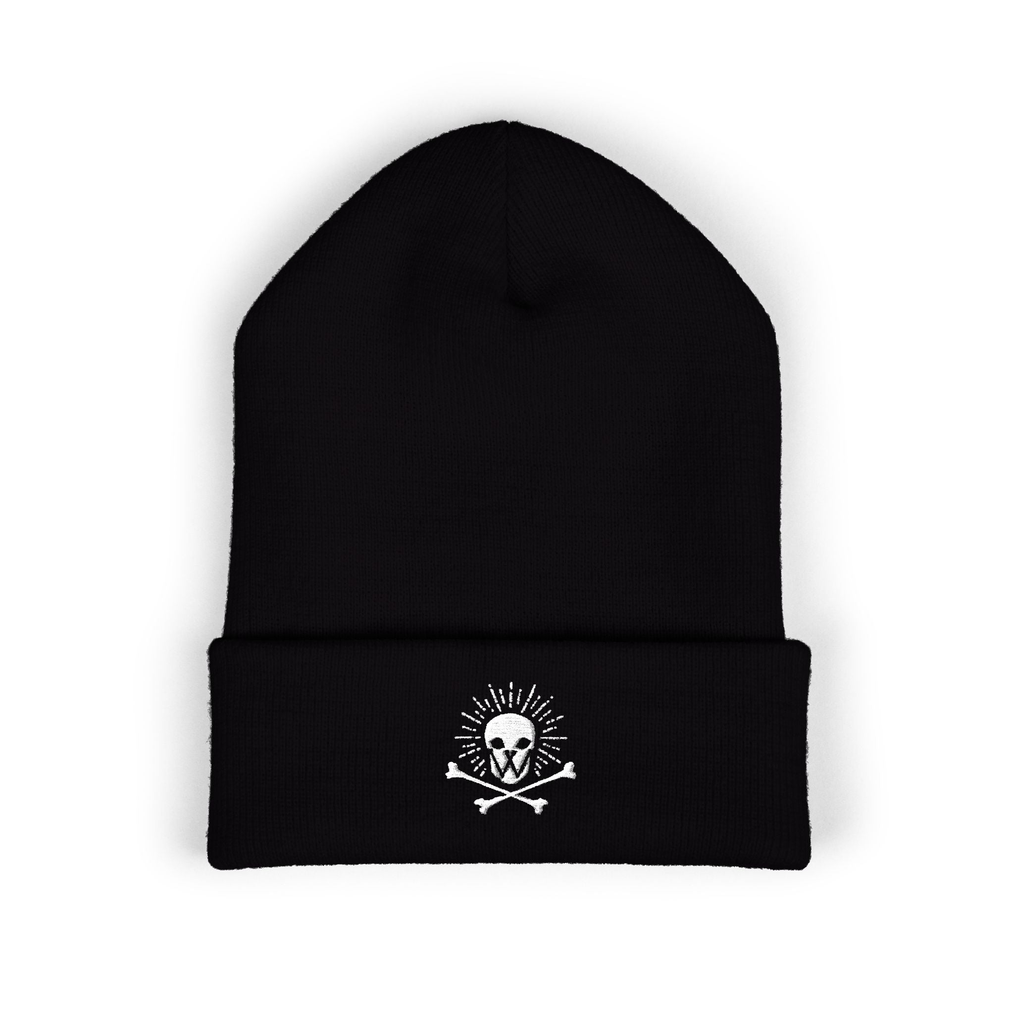 Walden Skull Embroidered Cuffed Beanie