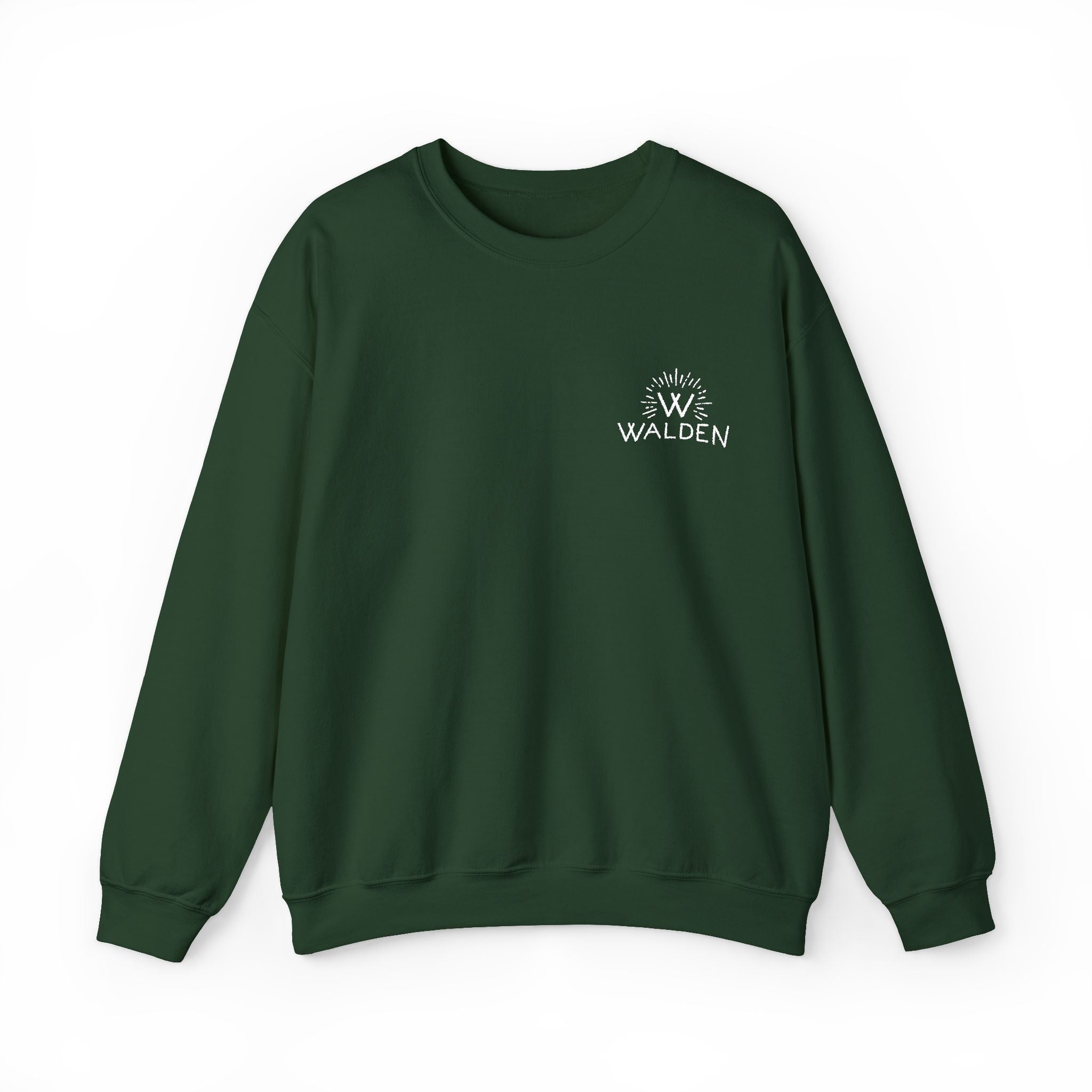 Walden Logo Crewneck Sweatshirt — Minimal Nature-Inspired Logo Pullover