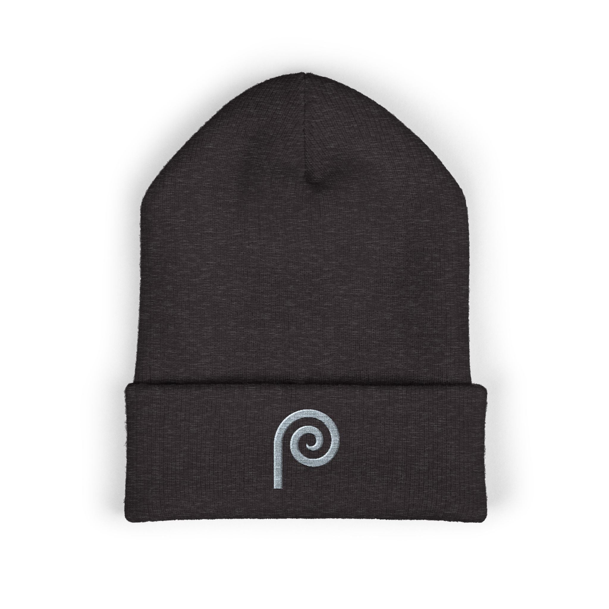 Plume "P" Embroidered Cuffed Beanie