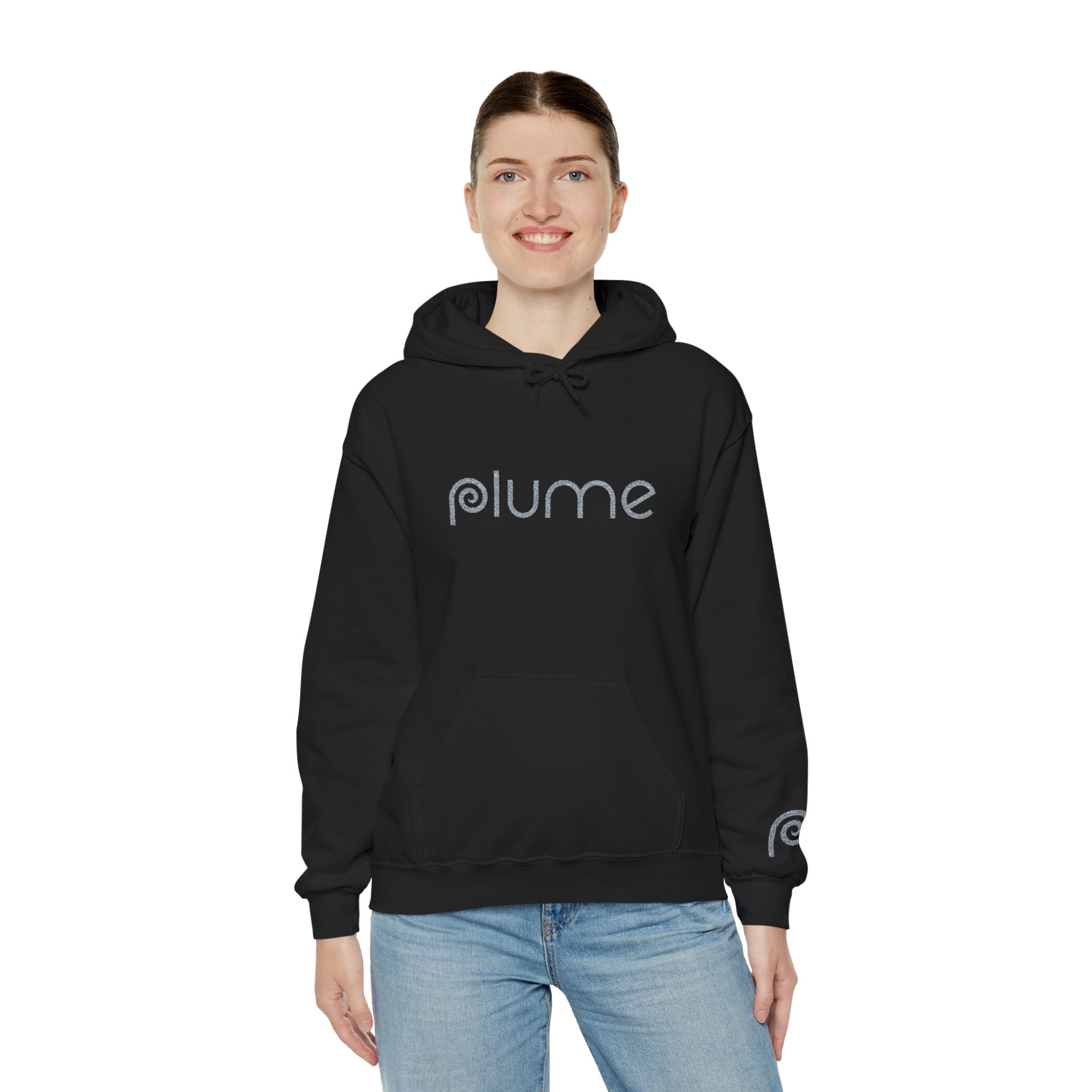 Plume Embroidered Logo Hoodie