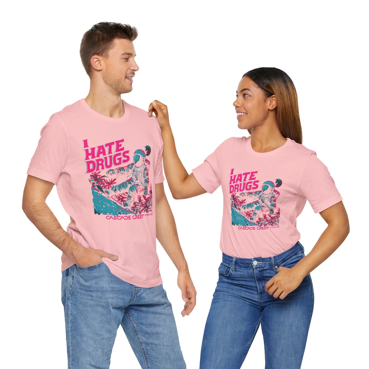 Cascade Crest "I Hate Drugs" Astronaut Tee