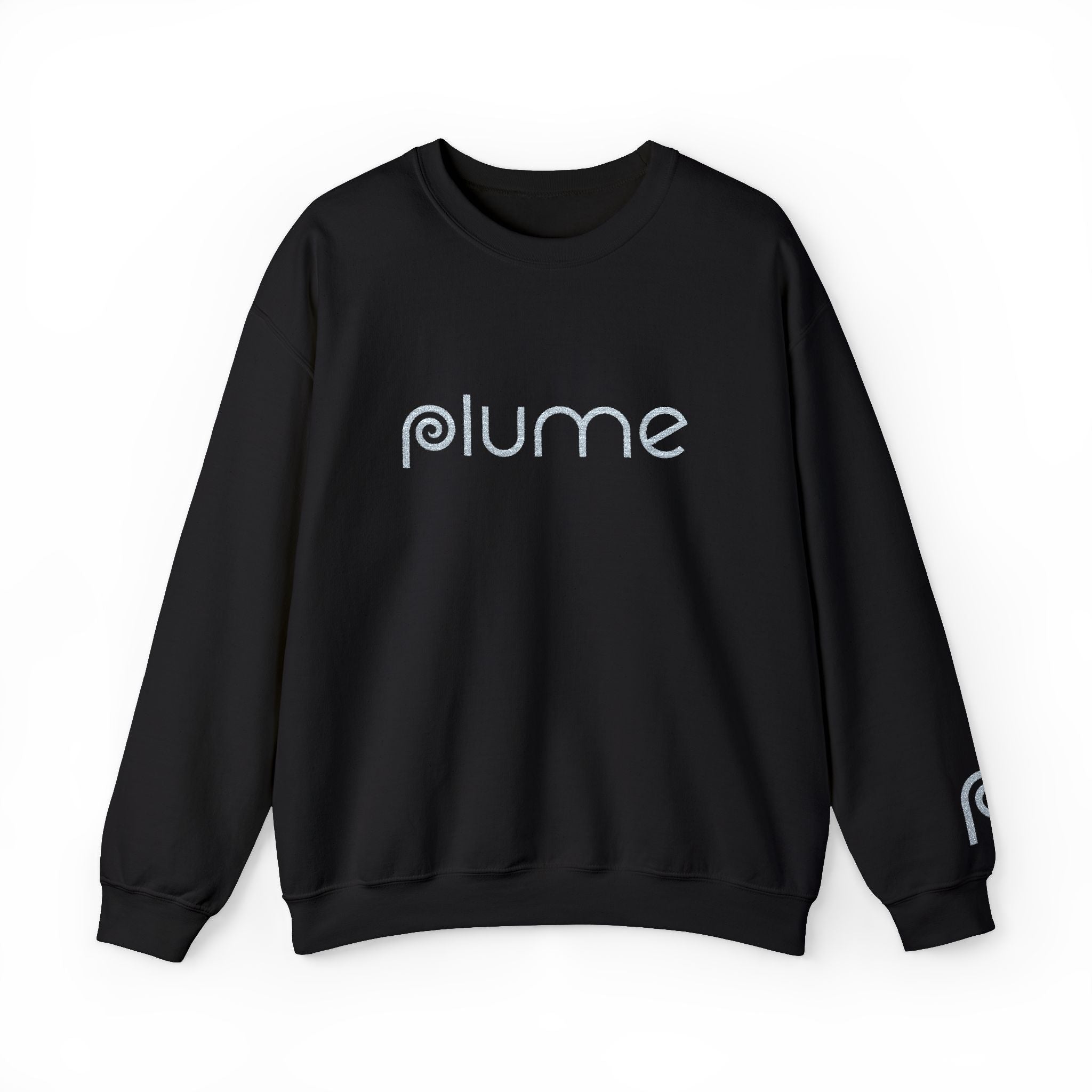 Plume Embroidered Crew Neck Sweatshirt