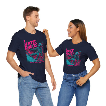 Cascade Crest "I Hate Drugs" Astronaut Tee