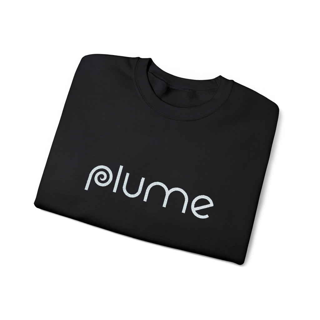 Plume Embroidered Crew Neck Sweatshirt