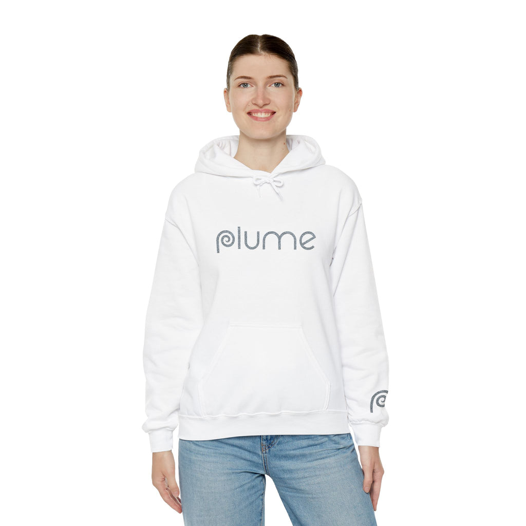 Plume Embroidered Logo Hoodie