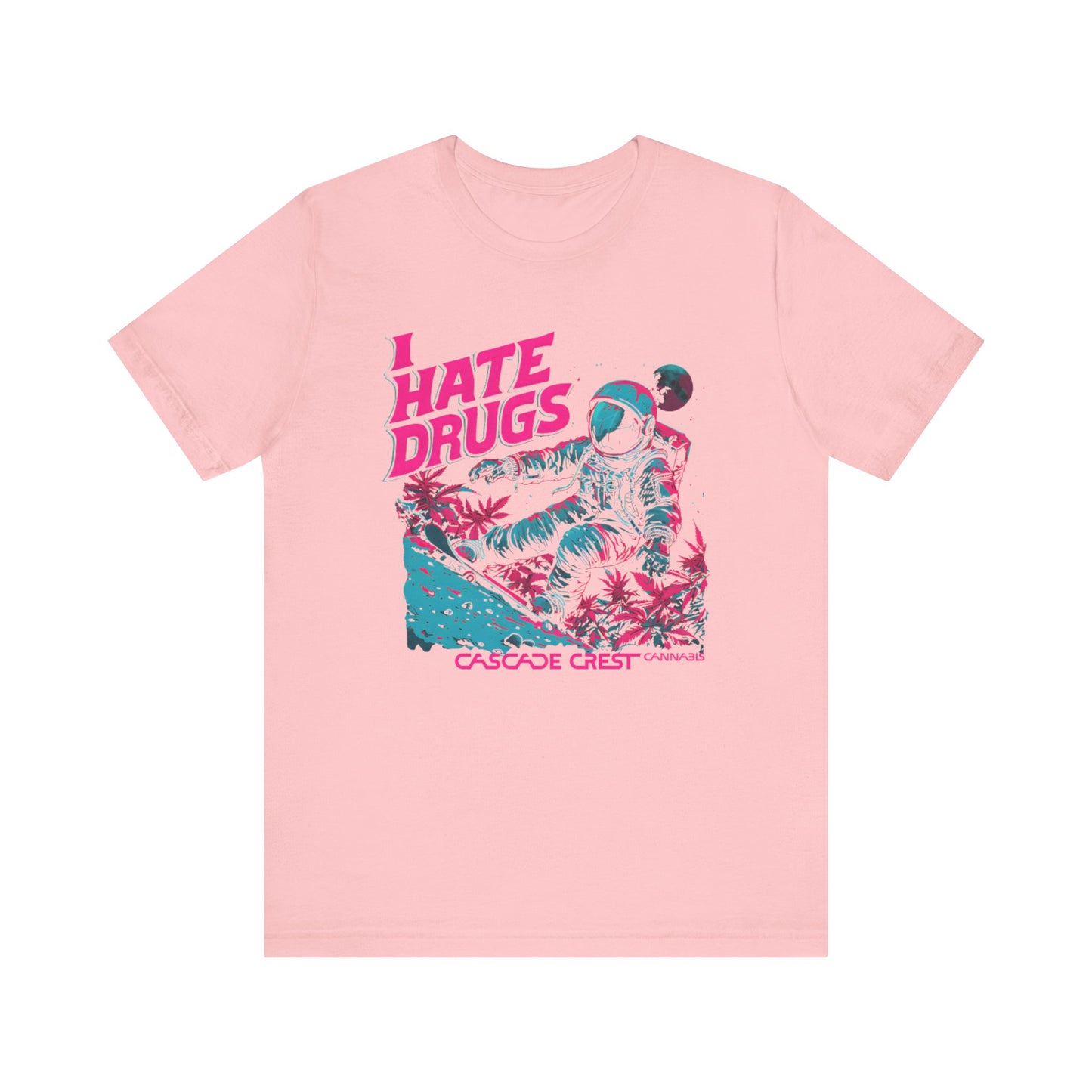Cascade Crest "I Hate Drugs" Astronaut Tee