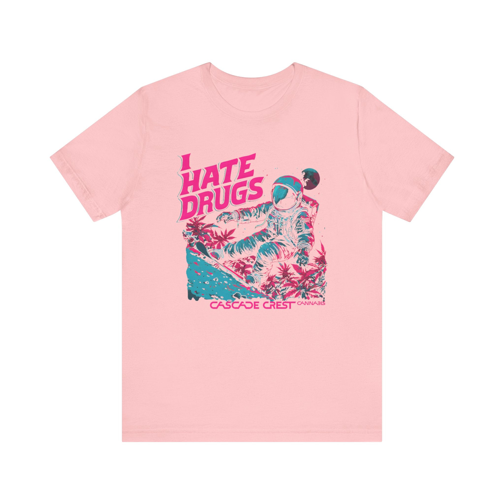 Cascade Crest "I Hate Drugs" Astronaut Tee