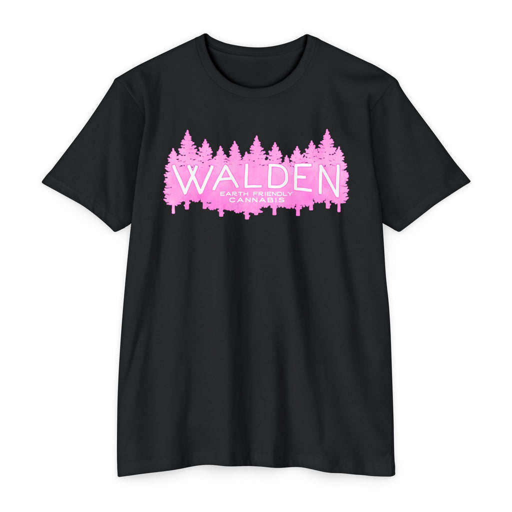 Walden Forest Graphic T‑Shirt — Pink Lakeside Nature Design