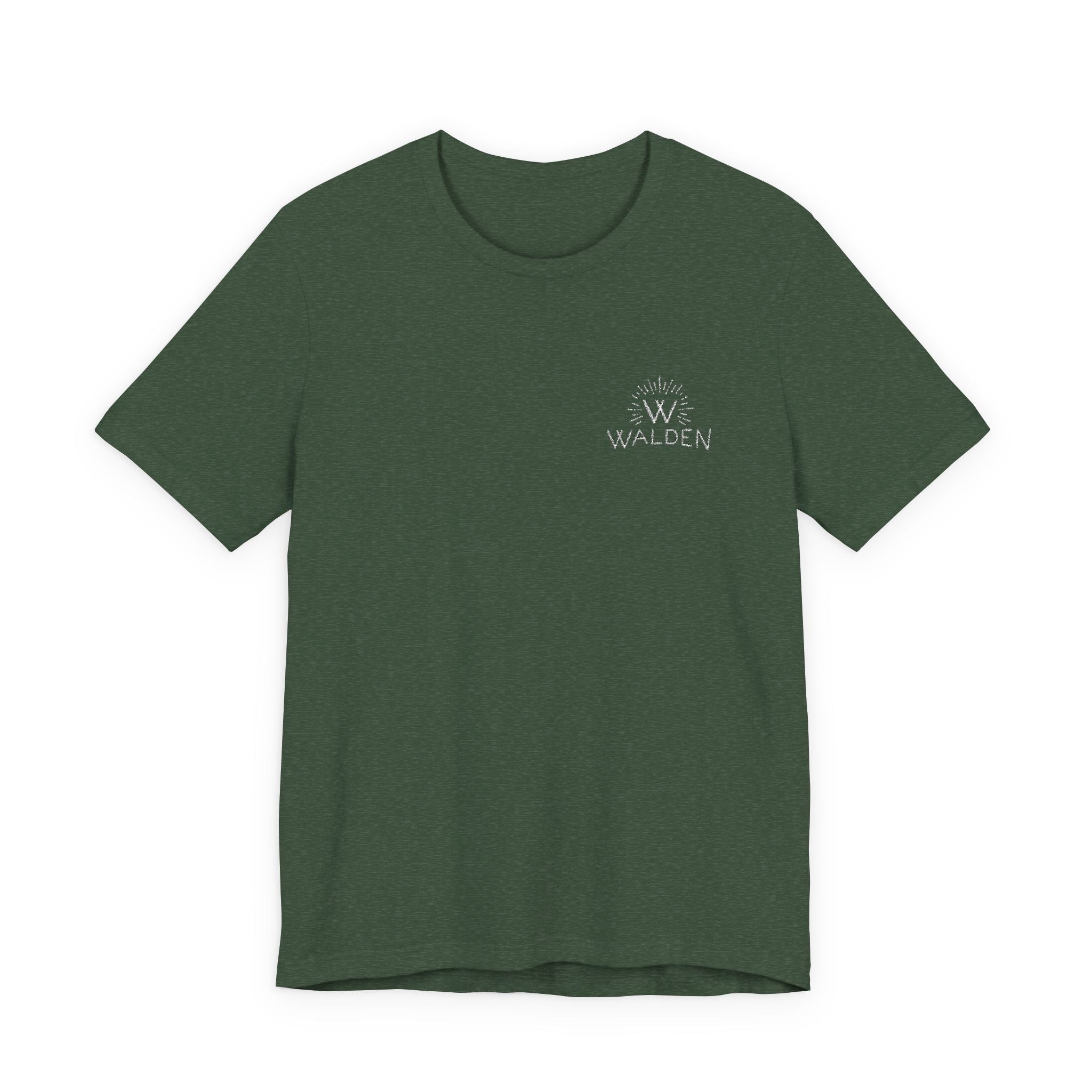 Minimalist Logo Tee — Small Chest Emblem Casual T-Shirt