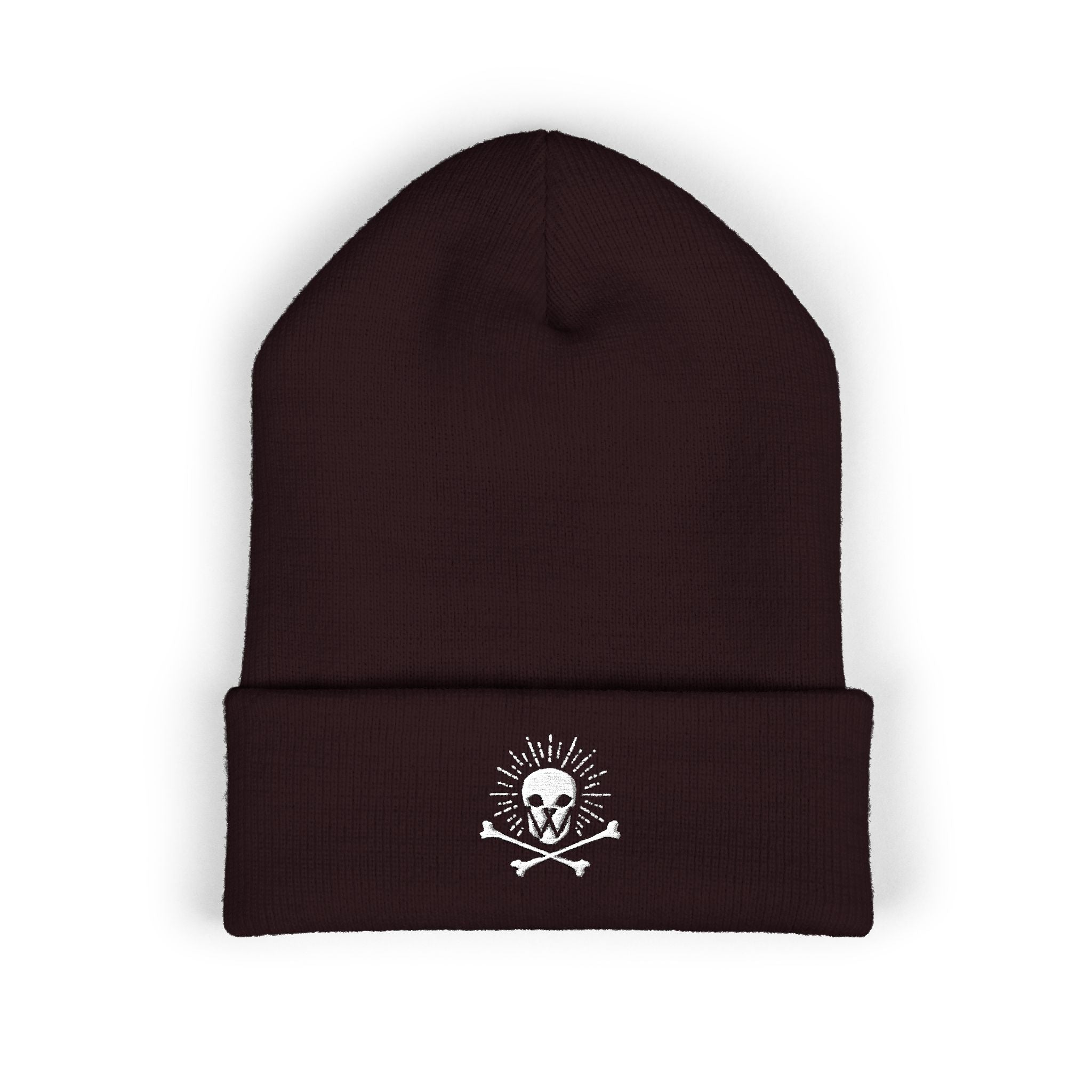 Walden Skull Embroidered Cuffed Beanie
