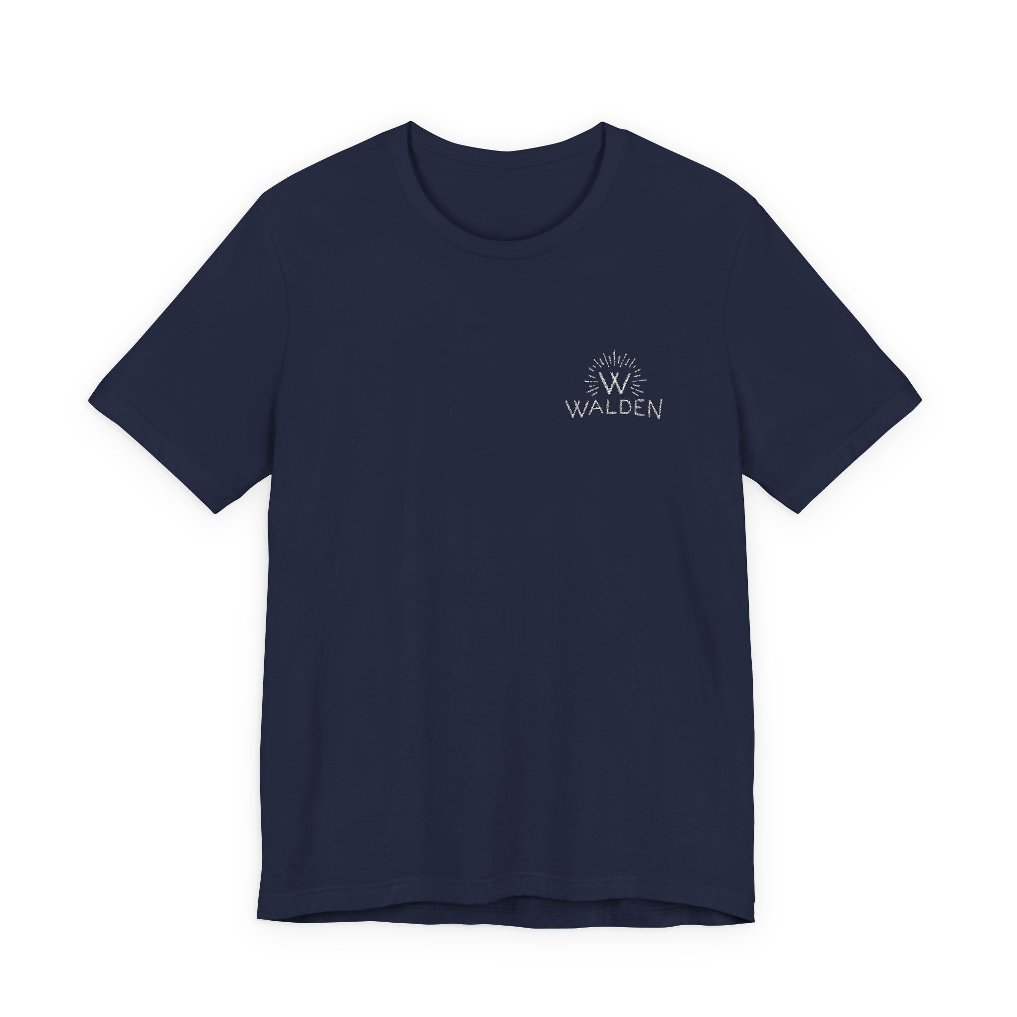 Minimalist Logo Tee — Small Chest Emblem Casual T-Shirt