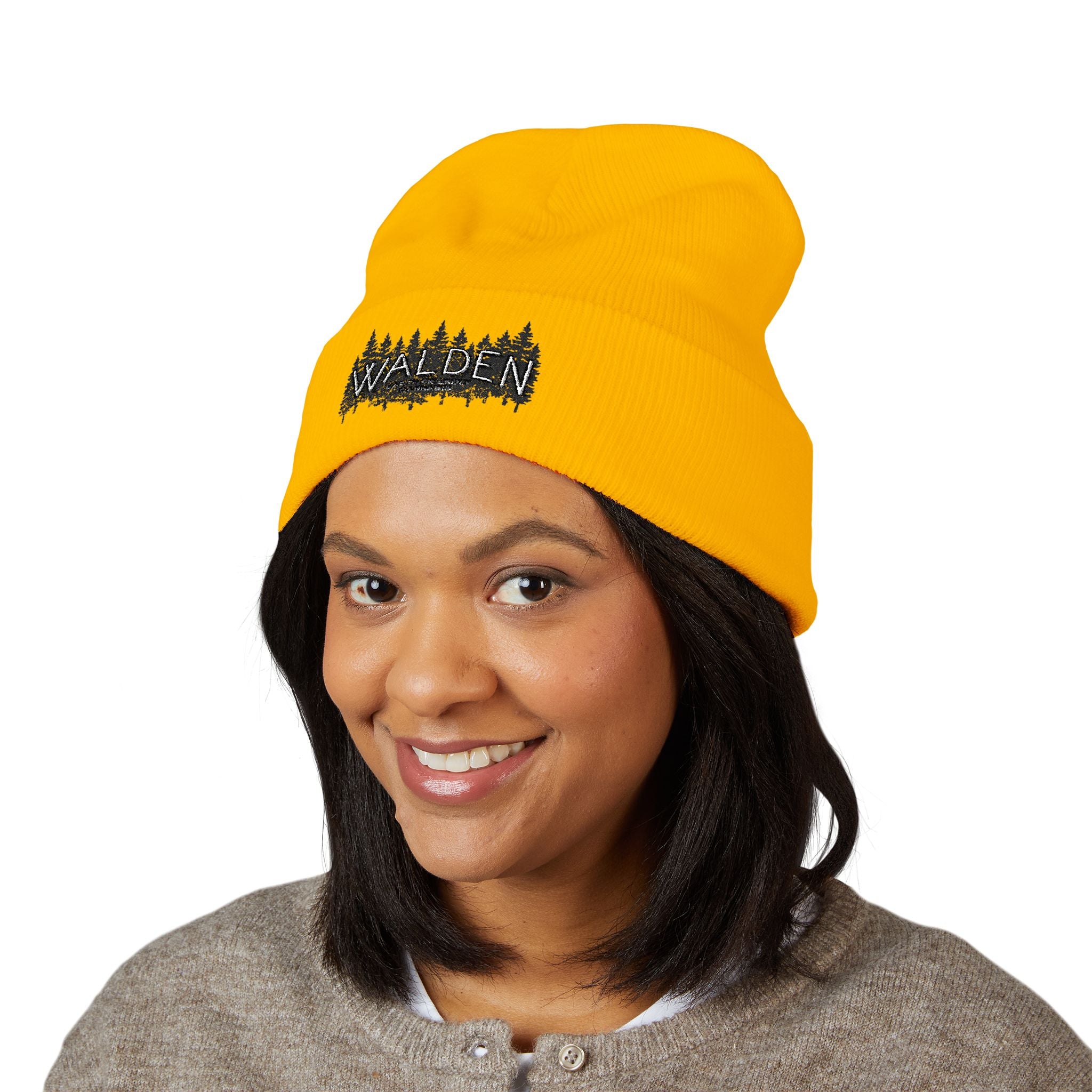 Walden Forest Embroidered Cuffed Beanie
