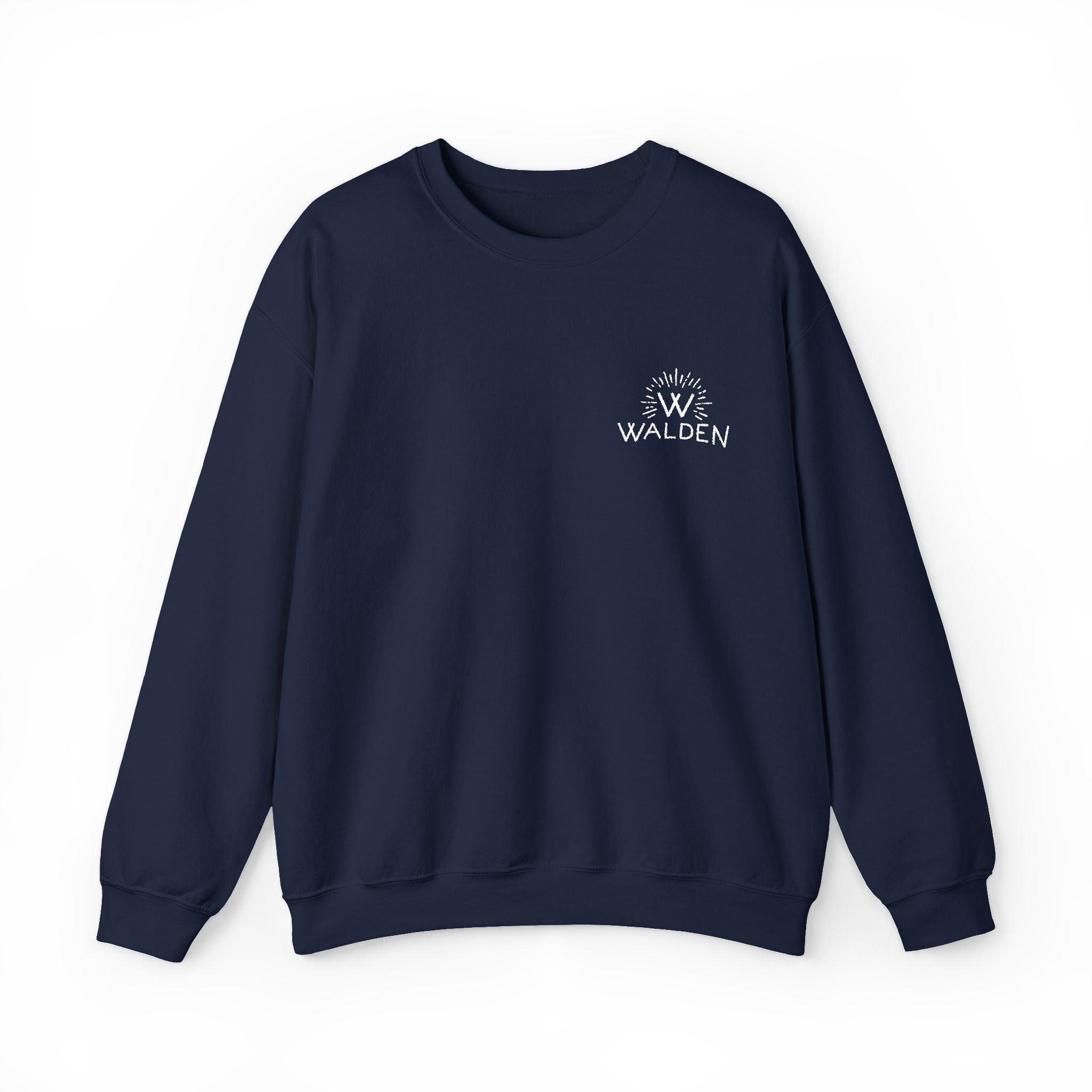 Walden Logo Crewneck Sweatshirt — Minimal Nature-Inspired Logo Pullover