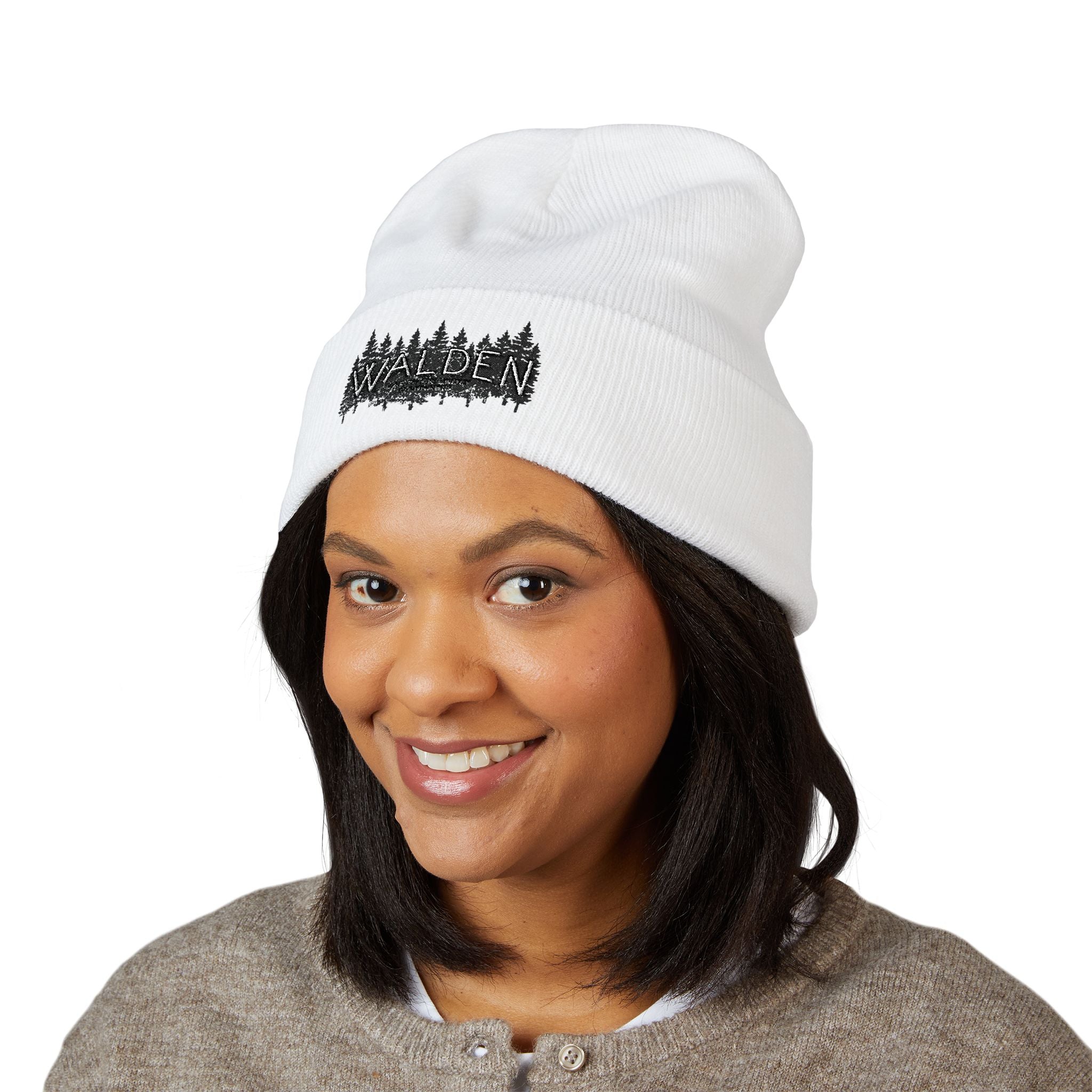 Walden Forest Embroidered Cuffed Beanie